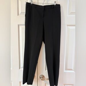 St. John Caviar Black Trousers with Split Ankle Size 8